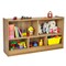 Kids 2-Shelf Bookcase with 5-Cube Wood Toy Storage Organizer Perfect for Children's Room or Bedroom
